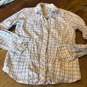 Vintage Carhartt Western Style Women"s Button Down Shirt